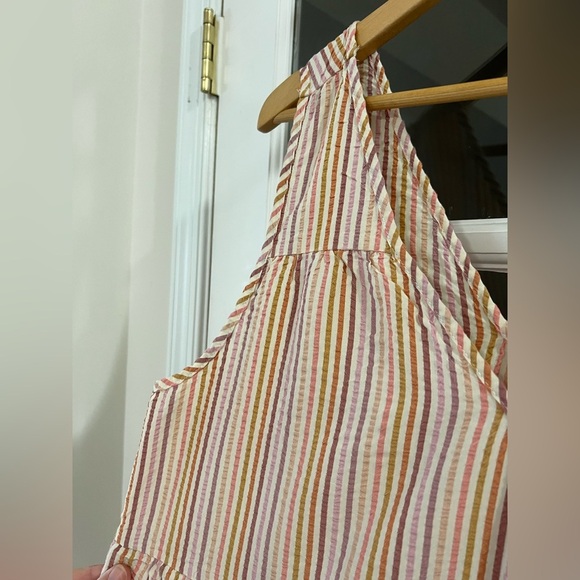 Marine Layer Corinne Stripe Sleeveless Midi Dress - Size L - Picture 4 of 8